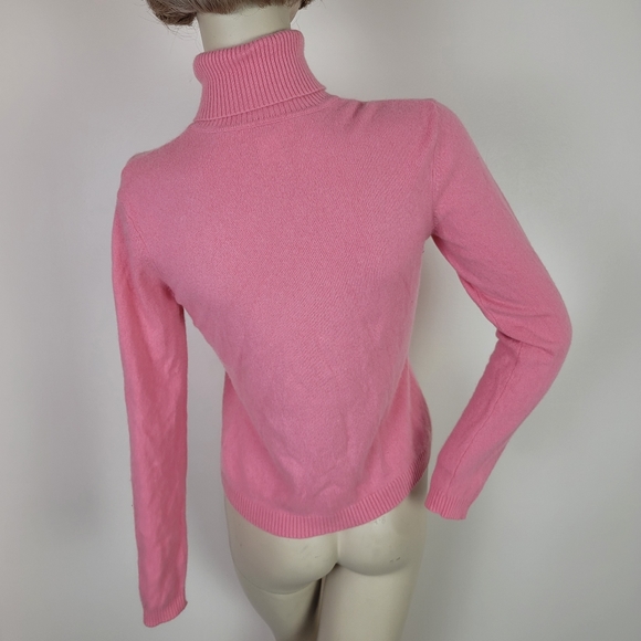 Vintage 100% cashmere turtleneck sweater pink - Picture 6 of 7
